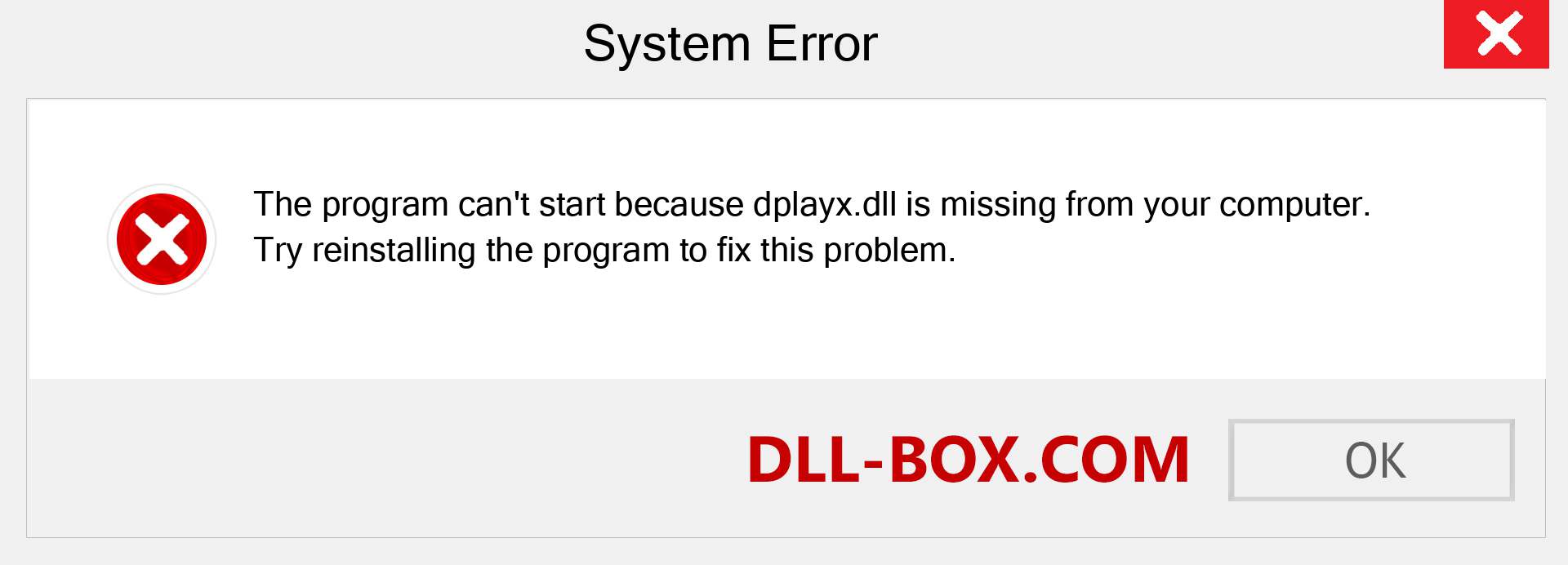  dplayx.dll file is missing?. Download for Windows 7, 8, 10 - Fix  dplayx dll Missing Error on Windows, photos, images